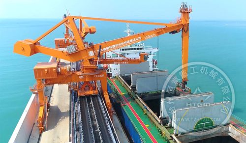 大型螺旋卸船机属于连续型卸船设备的一种,效率比较高主要由于其结构